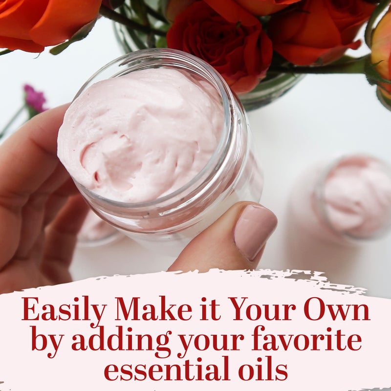 Better Shea Butter Body Butter Making Kit - Includes Raw Mango Butter, Raw Apricot Oil, Pink Mica, 2 jars and Recipes Card with Link to Video Tutorial - Natural Whipped Mango Body Lotion Making Kit - Image 5